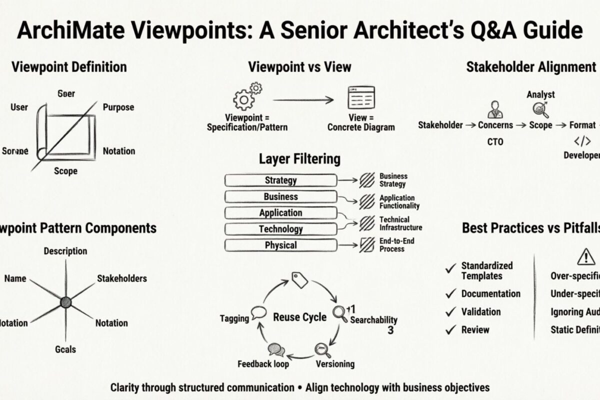 Q&A: Die am häufigsten gestellten Fragen zu ArchiMate-Viewpoints beantwortet von Senior-Architekten Q&A: Die am häufigsten gestellten Fragen zu ArchiMate-Viewpoints beantwortet von Senior-Architekten