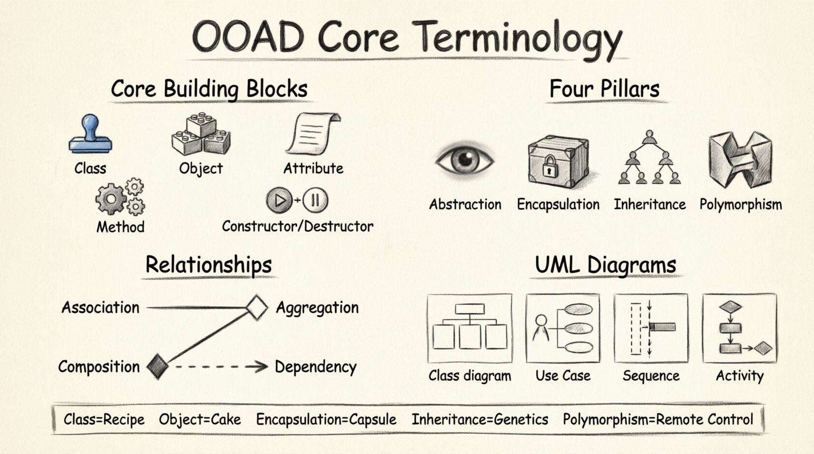 Términos clave de OOAD que todo estudiante debe conocer 🎓
