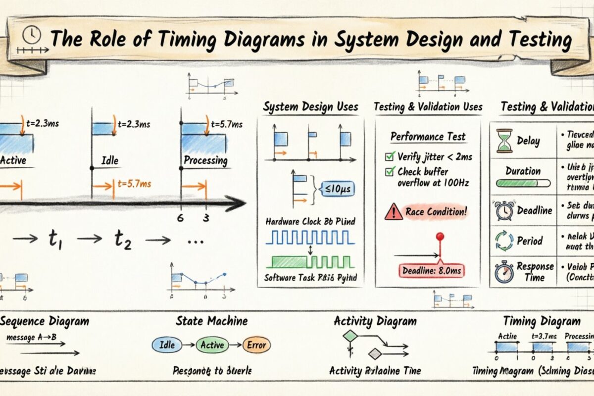 El papel de los diagramas de tiempo en el diseño y prueba de sistemas