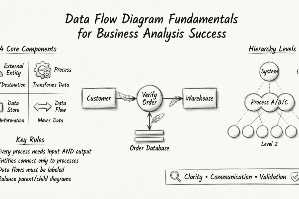 Les fondamentaux des diagrammes de flux de données pour réussir l’analyse métier