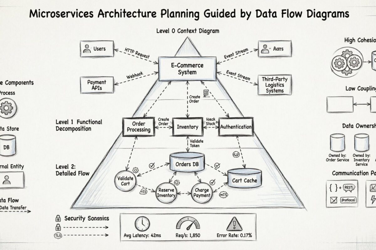 Guide DFD : Planification de l’architecture des microservices guidée par les diagrammes de flux de données