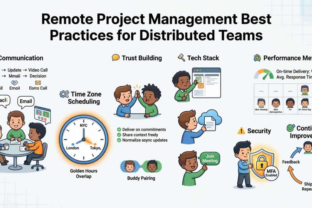 Gestion de projet dans un monde à distance : meilleures pratiques pour les équipes distribuées
