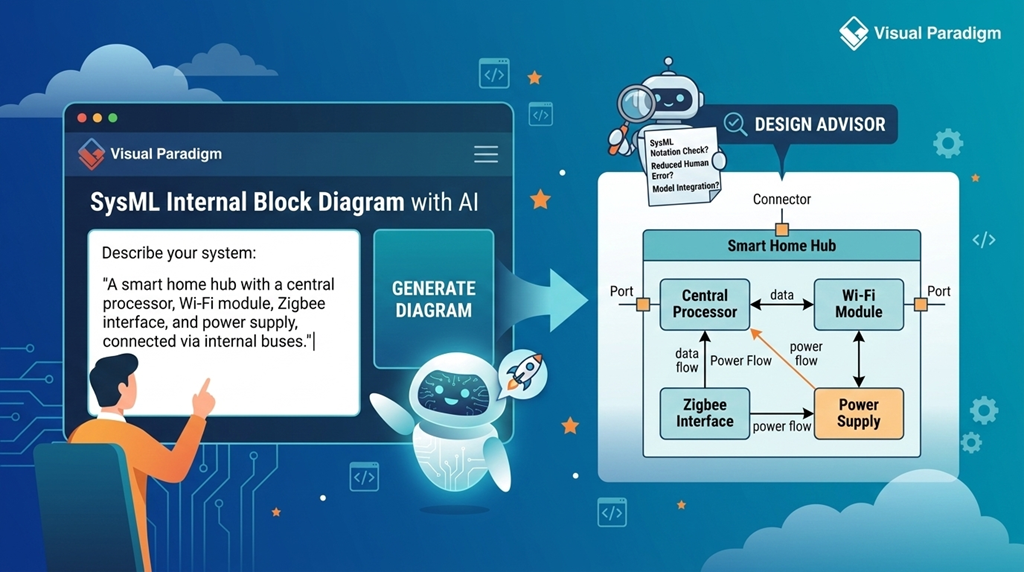 Comment l’IA transforme la conception des diagrammes internes de blocs SysML