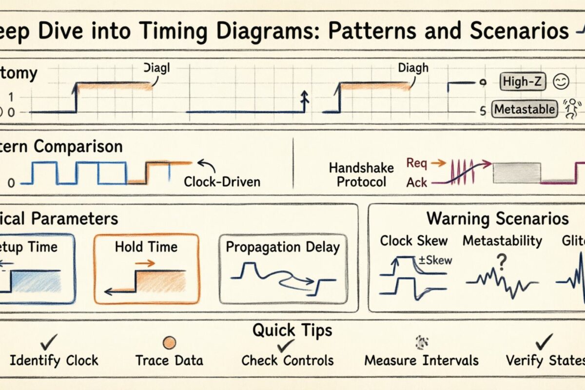 Approfondissement des diagrammes de temporisation : motifs et scénarios