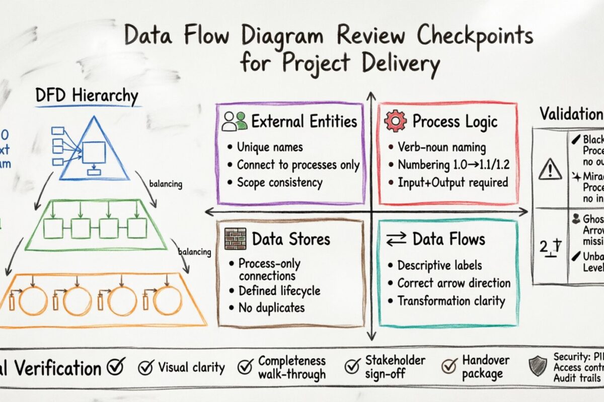 Poin Periksa Ulasan Diagram Aliran Data untuk Pengiriman Proyek