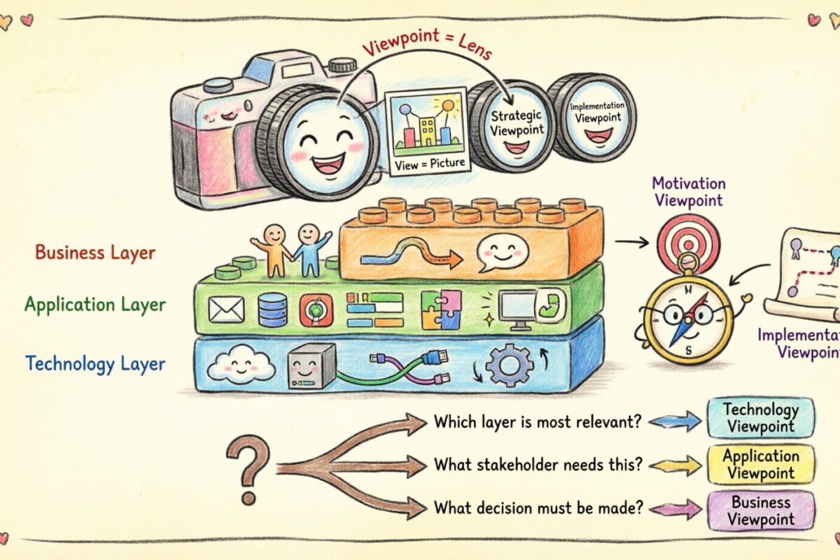 Hentikan Kecemasan terhadap Viewpoint ArchiMate: Penjelasan Sederhana yang Dibutuhkan Arsitek Bisnis, Aplikasi, dan Teknologi Hentikan Kecemasan terhadap Viewpoint ArchiMate: Penjelasan Sederhana yang Dibutuhkan Arsitek Bisnis, Aplikasi, dan Teknologi