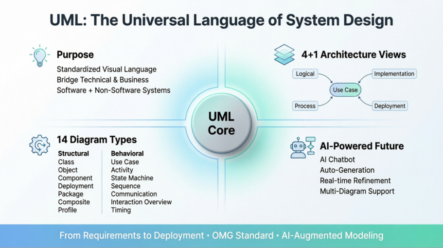 UML का अनुभव: AI-संचालित उपकरणों के साथ आधुनिक मॉडलिंग का एक हाथ से रिव्यू