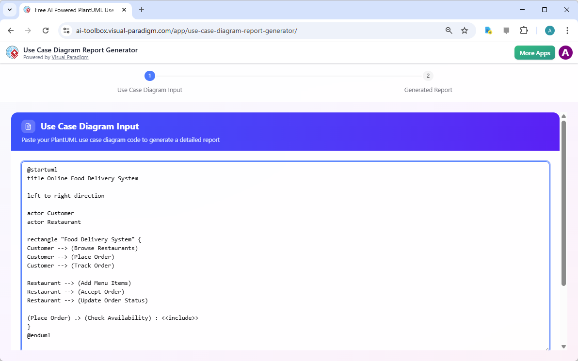 ユースケース文書の自動化：PlantUMLコードをレポートに変換