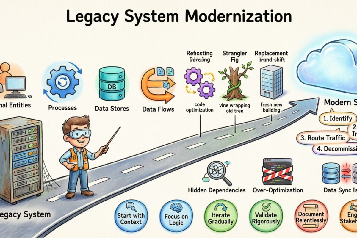 Przewodnik DFD: Strategie modernizacji systemów dziedziczonych z wykorzystaniem diagramów przepływu danych