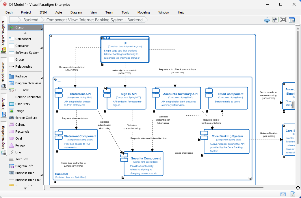 Visual Paradigm - C4 modeling software