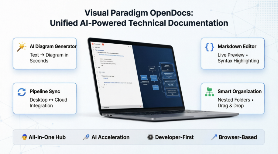 從零散文件到統一知識：Visual Paradigm OpenDocs 如何改變開發團隊的技術文檔