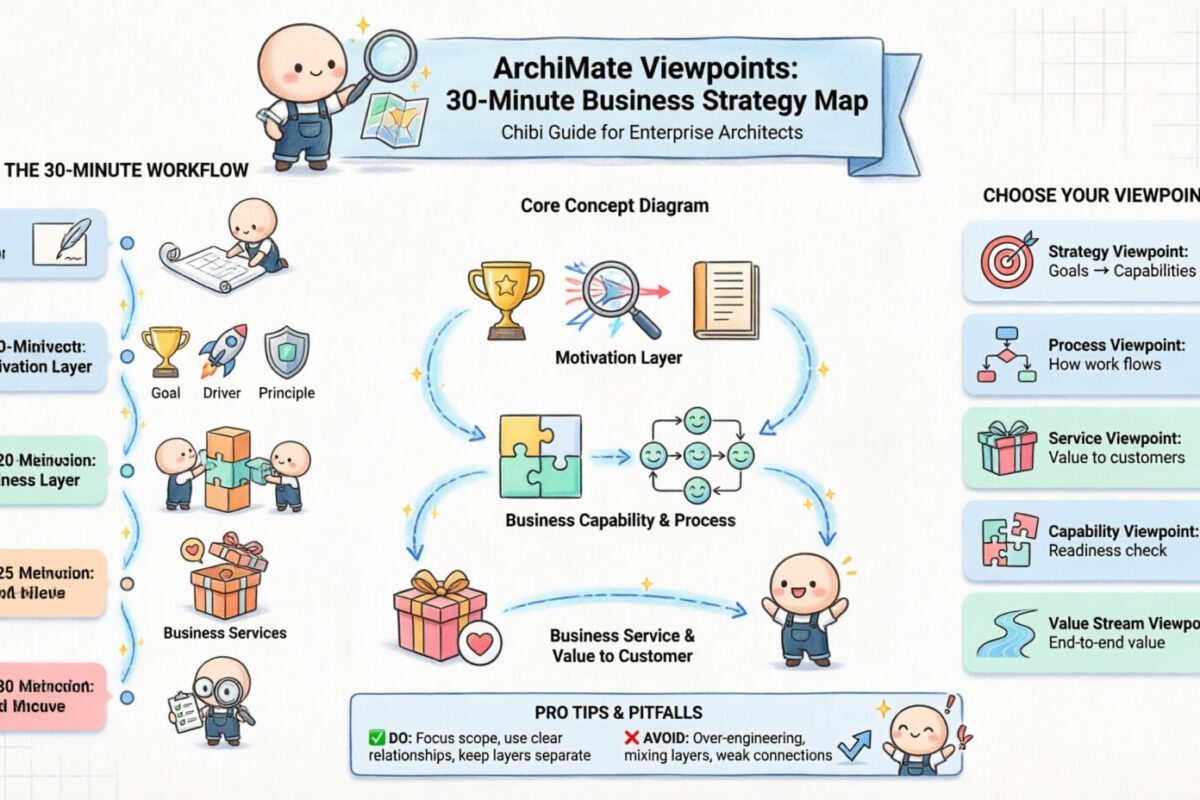 Hướng dẫn nhanh các góc nhìn ArchiMate: Cách lập bản đồ chiến lược kinh doanh đầu tiên của bạn trong vòng dưới 30 phút Hướng dẫn nhanh các góc nhìn ArchiMate: Cách lập bản đồ chiến lược kinh doanh đầu tiên của bạn trong vòng dưới 30 phút
