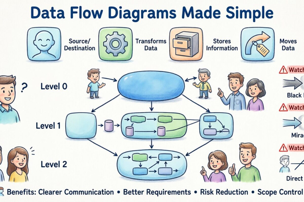 Data Flow Diagram Notation Explained for Non-Technical Stakeholders