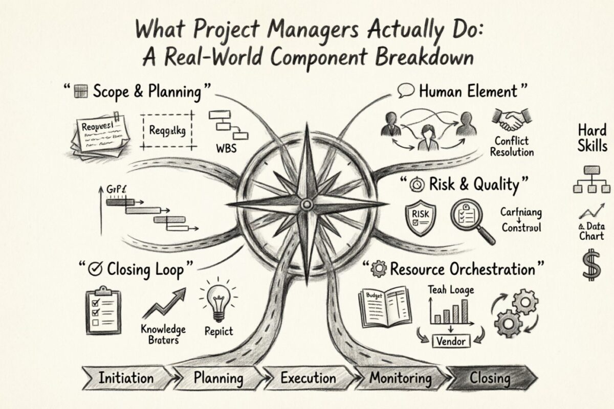 What Project Managers Actually Do: A Real-World Component Breakdown for Aspiring Leaders