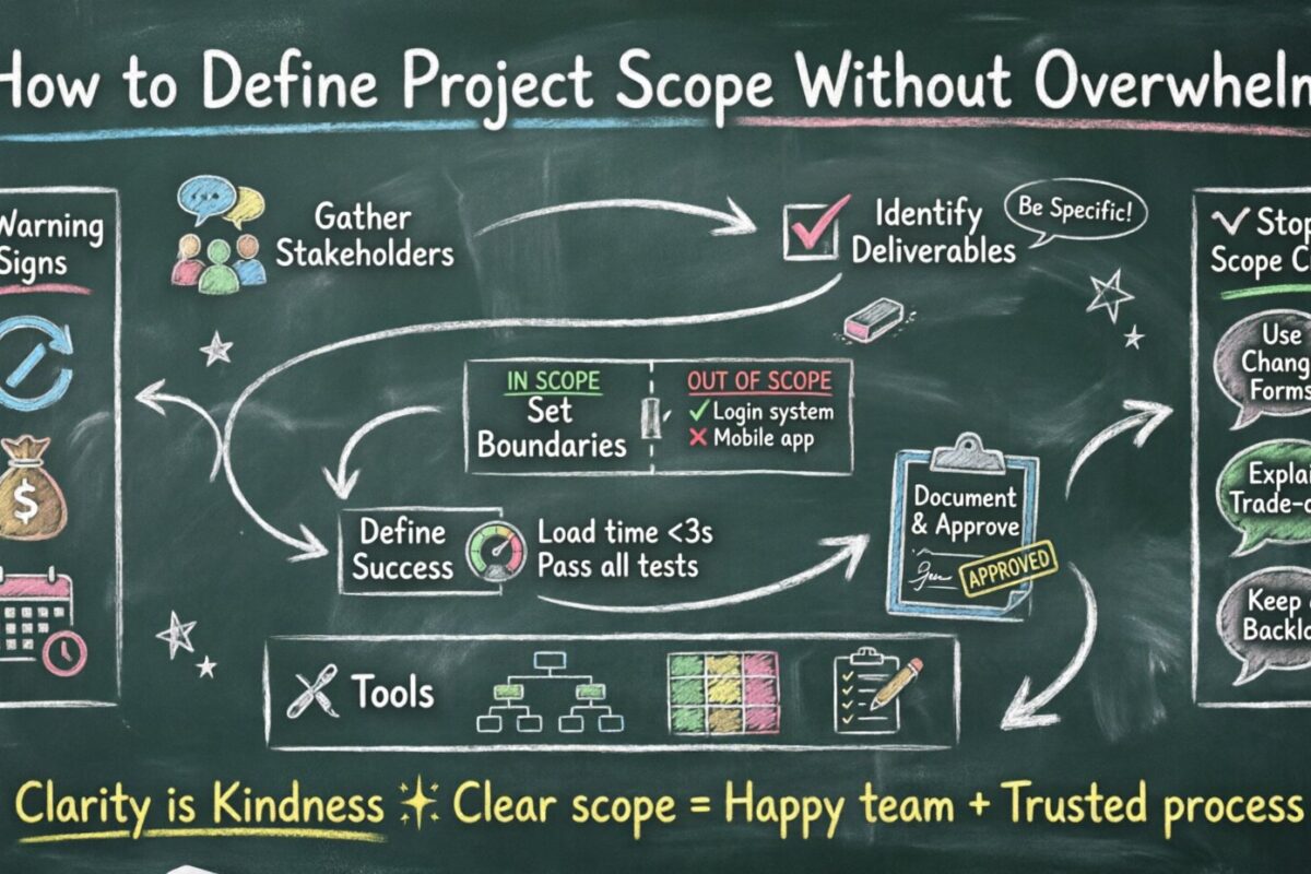 How to Define Project Scope Without Overwhelm: A Step-by-Step Guide for Beginners How to Define Project Scope Without Overwhelm: A Step-by-Step Guide for Beginners