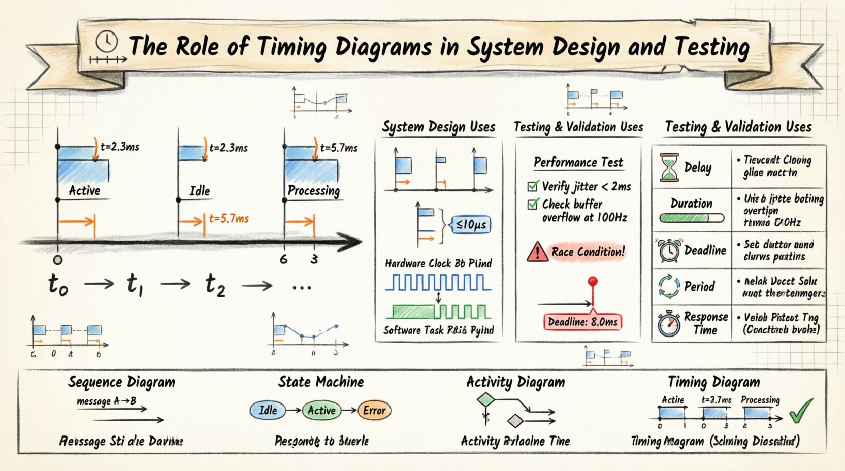 The Role of Timing Diagrams in System Design and Testing