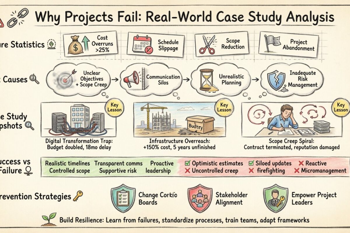 Why Projects Fail: A Case Study Analysis of Real-World Project Breakdowns
