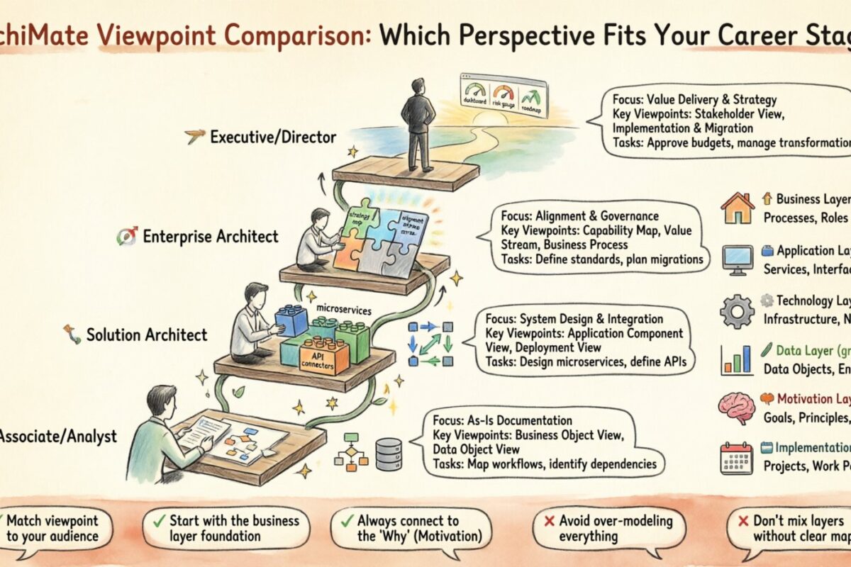 ArchiMate Viewpoint Comparison: Which Perspective Fits Your Current Career Stage Best? ArchiMate Viewpoint Comparison: Which Perspective Fits Your Current Career Stage Best?