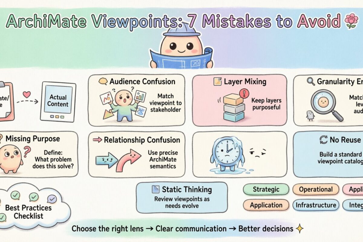 Common Mistakes When Selecting ArchiMate Viewpoints: What Junior Architects Often Miss Common Mistakes When Selecting ArchiMate Viewpoints: What Junior Architects Often Miss